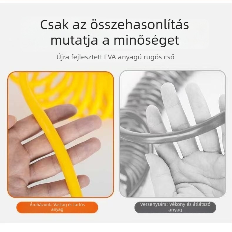 Nagy nyomású spirál tömlő háztartási használatra, kopásálló kerti öntözéshez