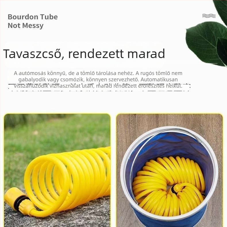 Nagy nyomású spirál tömlő háztartási használatra, kopásálló kerti öntözéshez
