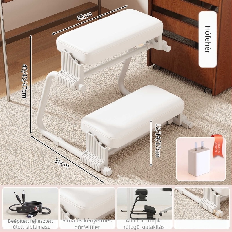 Lábtámasz – fémből készült, japán stílusú, magas rugalmasságú habpárna, modell Z footrest, felnőtteknek és időseknek