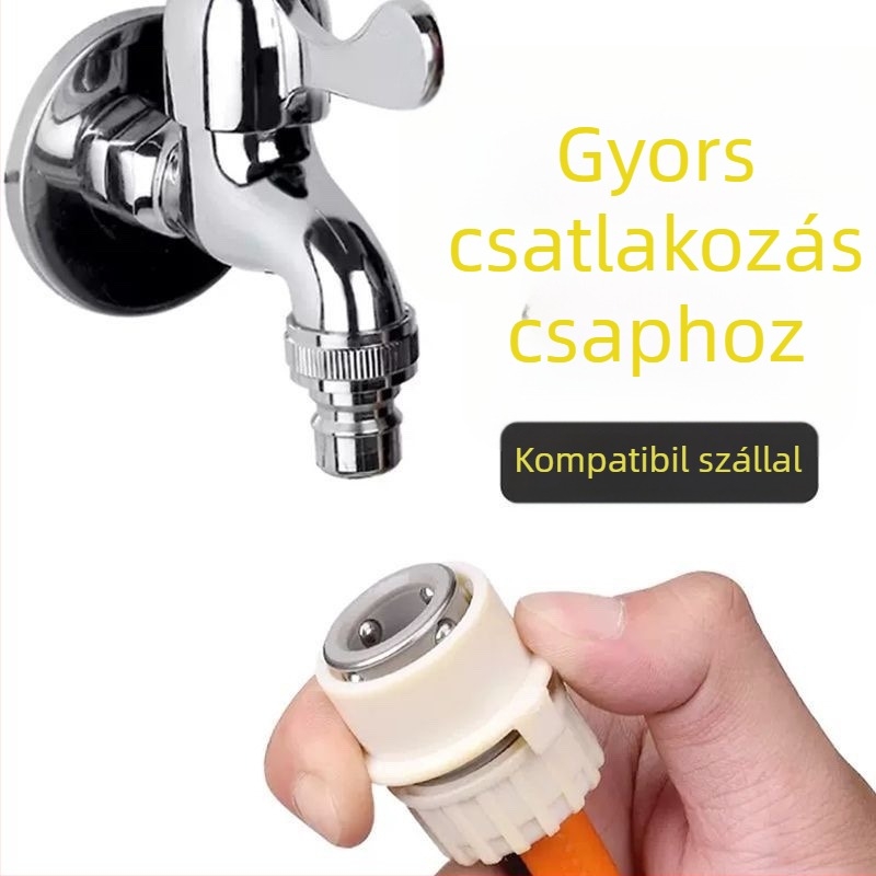 4 pontos zárócsatlakozó tömlő mosógéphez és csaphoz — mérnöki műanyagból