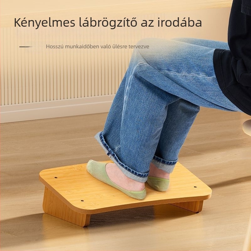 Lábtámasz – tömörfa, egyszerű stílus, felnőtteknek, belső töltőanyag: más