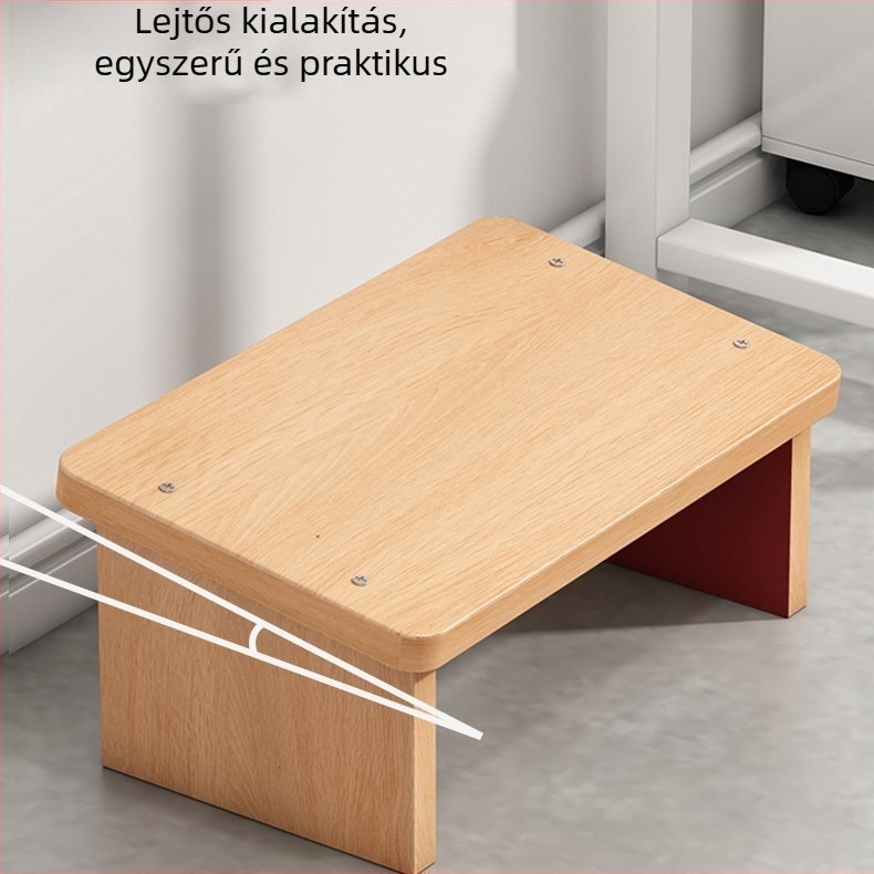 Irodai lábtámasz emelőplatformmal, az asztal alatt helyezhető, modell H014, modern minimalista stílus, multifunkcionális