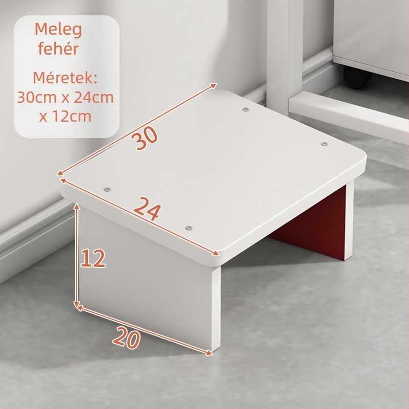 Irodai lábtámasz emelőplatformmal, az asztal alatt helyezhető, modell H014, modern minimalista stílus, multifunkcionális