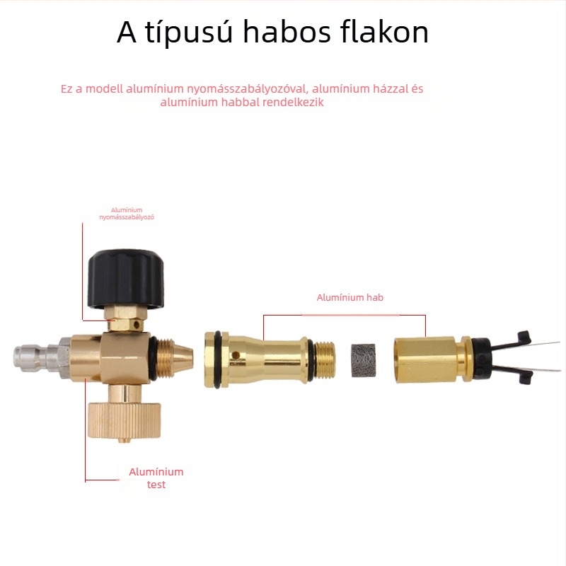 Magasnyomású habsprayer, állítható PA tisztítópisztoly autómosáshoz