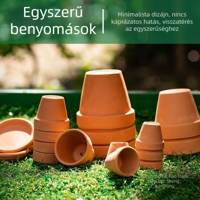 Vörös agyag virágcserép szukkulensekhez