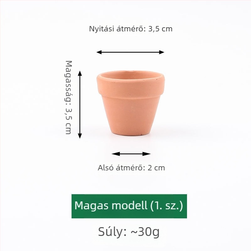 Vörös agyag virágcserép szukkulensekhez