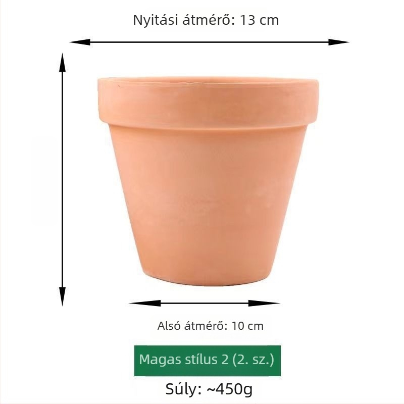 Vörös agyag virágcserép szukkulensekhez