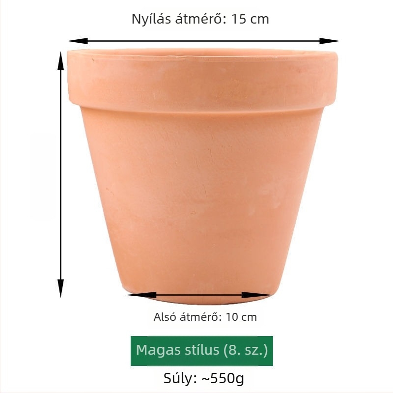 Vörös agyag virágcserép szukkulensekhez