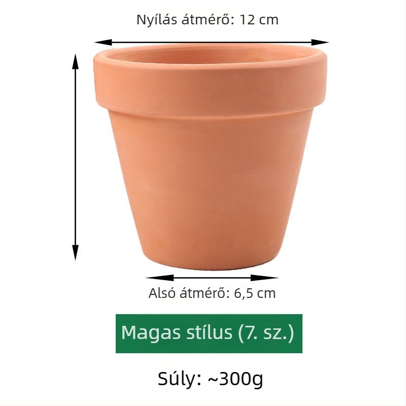 Vörös agyag virágcserép szukkulensekhez
