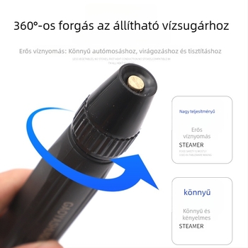 Nagy nyomású autómosó pisztoly készlet, PP fej és PP fogantyú, permetezési távolság 8, tömeg 140 g