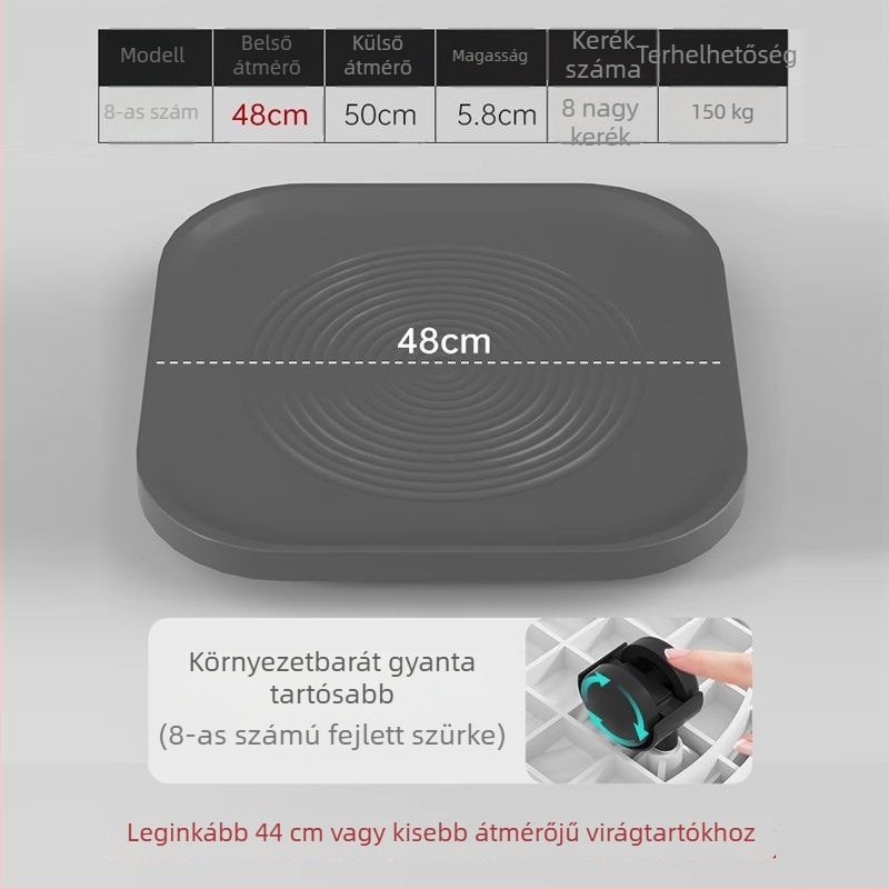 PP anyagú tálca tartó, padlón álló, otthoni kertészkedés, injekciós öntés műanyag (Típus: Tálca/tartó; Anyag: PP; Használat: Padlón álló; Alkalmazás: Otthoni kertészkedés; Gyártás: Injection molding)