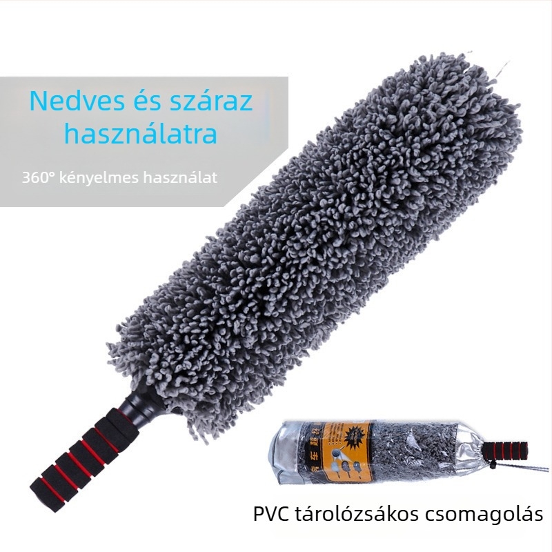 Körkörös mikroszálas autópor tisztító fej, kihajtható wax mop, autómosó sörtés keféje, kör mop