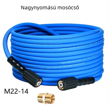Nagy nyomású autómosó tömlő, M22-14 csatlakozó, PVC, tömeg 0,1 kg