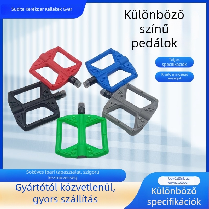 Országúti kerékpár pedálok, nylon rostos kivitel, univerzális illeszkedés