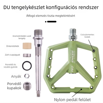 ENLEE F228-PRO Nylon mountain bike pedál, széles, csúszásmentes