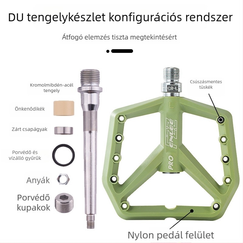 ENLEE F228-PRO Nylon mountain bike pedál, széles, csúszásmentes