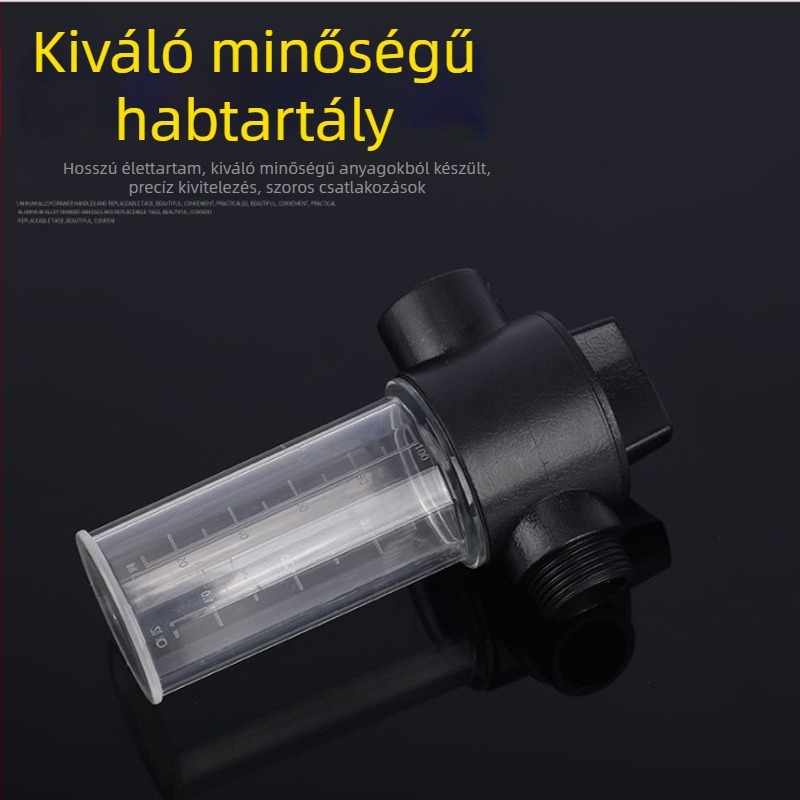 Nagy habképző tartály háztartási használatra, autómosóhoz magasnyomású vízpisztollyal