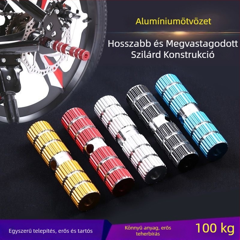 Kerékpár hátsó üléséhez való pedálok, alumínium ötvözet; márka: Other; importálva: nem; feldolgozás: nincs