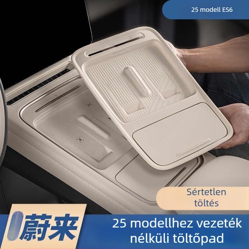 Középkonzol szilikon párna vezeték nélküli töltéshez – csúszásmentes védőburkolat, kompatibilis NIO ES6/EC6