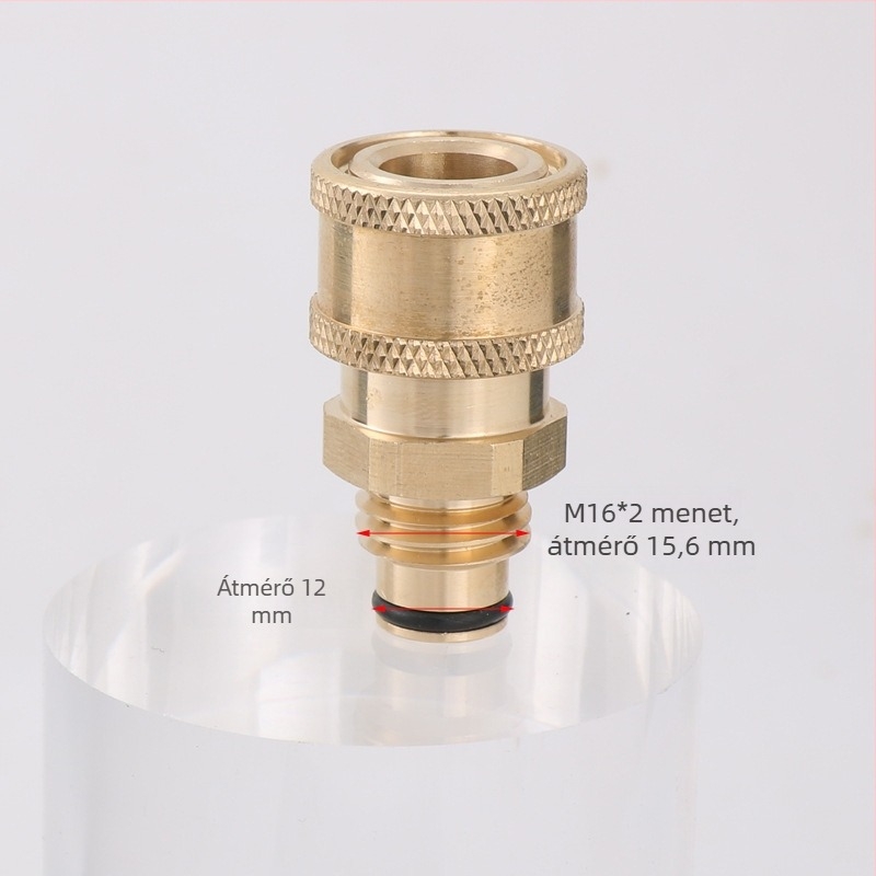 M16 gyorscsatlakozós vízipisztoly adapter, pisztolyfej réz, víznyomás 200, spricctávolság 10, alkalmazás: műanyag pisztoly adapter
