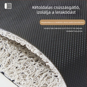 Rajzfilm bejárati ajtómatrac — aranyos dizájn, PVC hurkolt szerkezet, négyszögletes forma, kopásálló