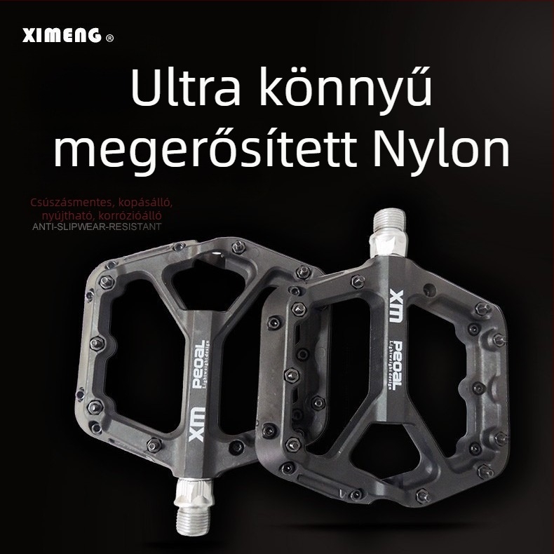 Shimeng NL18 hegymintás kerékpár pedálok ultrakönnyű nylon csapágyakkal és tengelymaggal krom-molibden acél