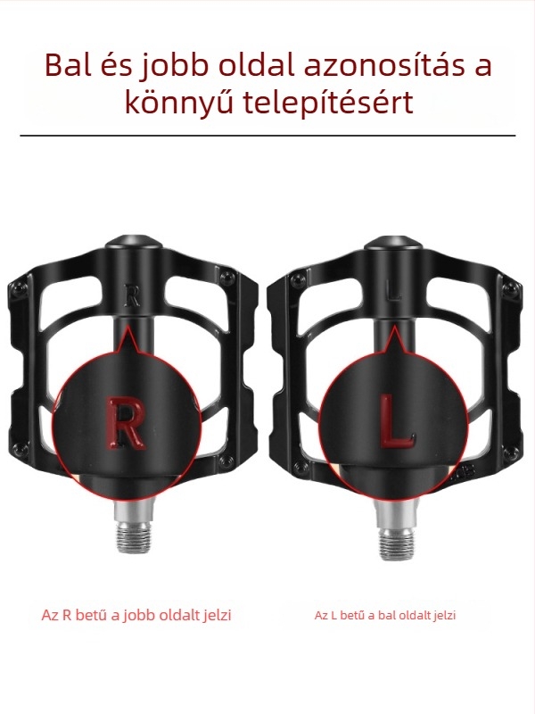 Kerékpár pedál JT-002 – alumíniumötvözet burkolat, tengely ötvözet acélból, kerékpárhoz