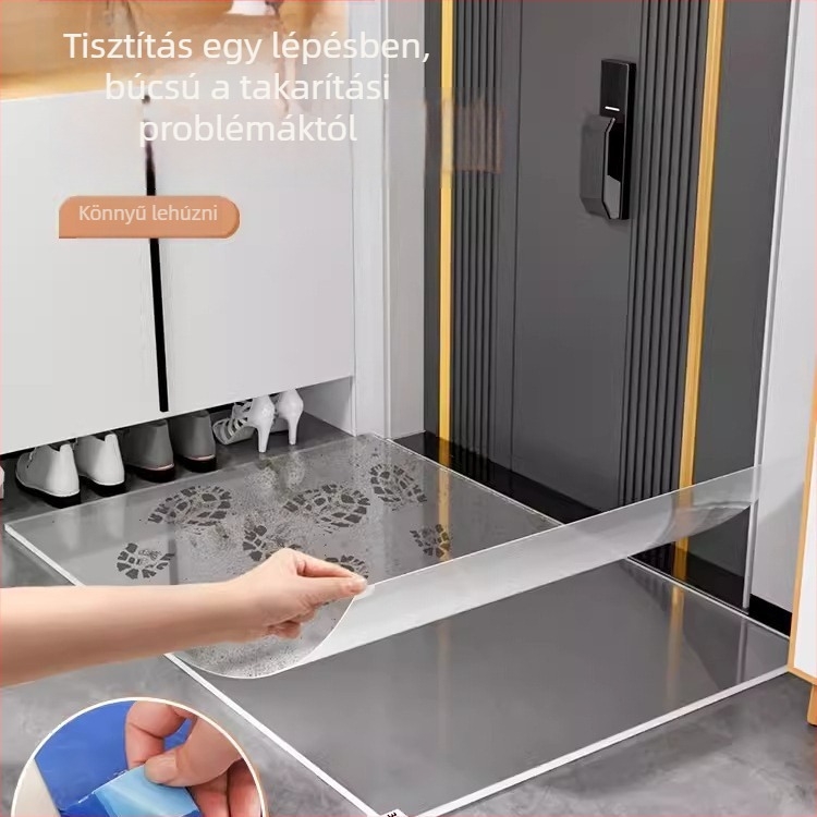 Egyszer használatos porgyűjtő matrac ajtó elé, TPE anyagból, négyszögletes, csúszásmentes