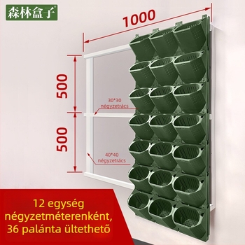 Vertikális falikert bonsai és növények számára – többszintes, falra szerelhető növényfal