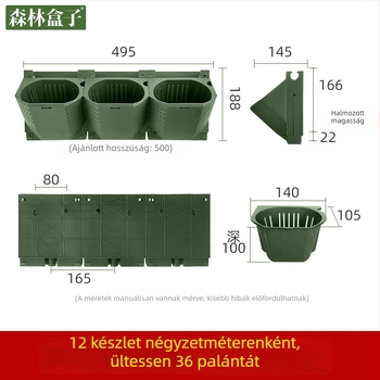 Vertikális falikert bonsai és növények számára – többszintes, falra szerelhető növényfal
