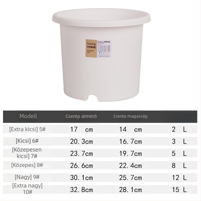 Négy évszakos virágcserép északi minimalist stílusban, kreatív mély Deepot cserép, nagy balkonra pothos számára, műanyag