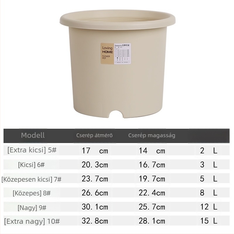 Négy évszakos virágcserép északi minimalist stílusban, kreatív mély Deepot cserép, nagy balkonra pothos számára, műanyag
