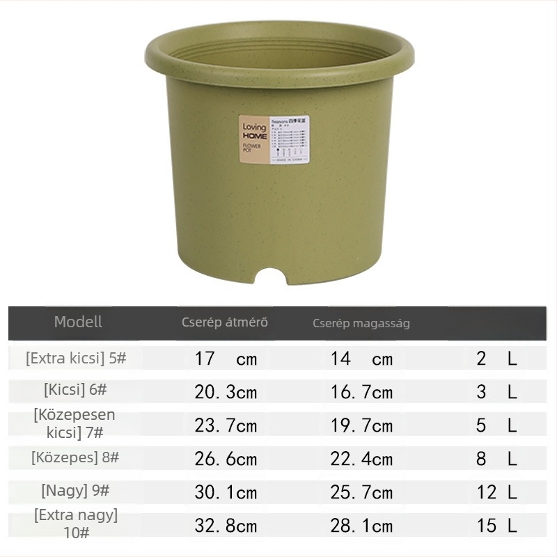 Négy évszakos virágcserép északi minimalist stílusban, kreatív mély Deepot cserép, nagy balkonra pothos számára, műanyag