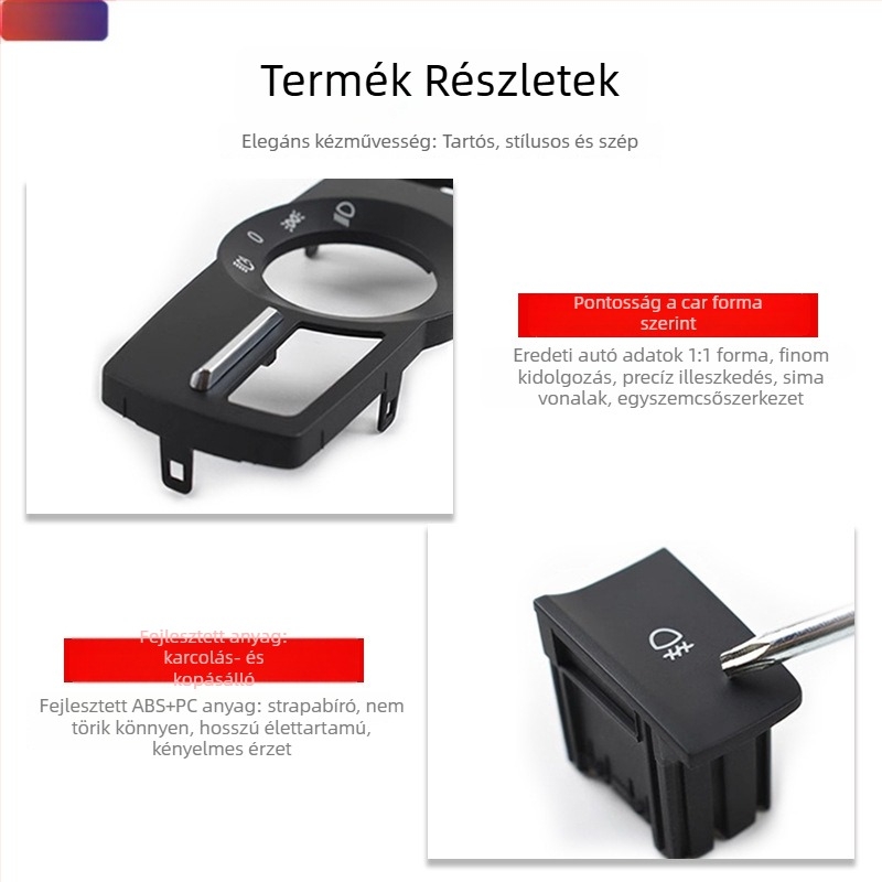 Extreme fényszóró kapcsolópanel BMW 3-as, 5-ös, 7-es sorozat és X1, X3, X4 modellekhez — műanyag kivitel