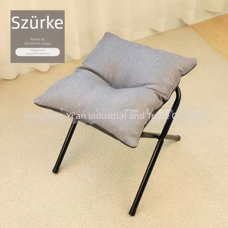 Textilből készült összecsukható lábtámasz kanapéhoz és íróasztalhoz, modell Footrest, alkalmas gyerekeknek és felnőtteknek
