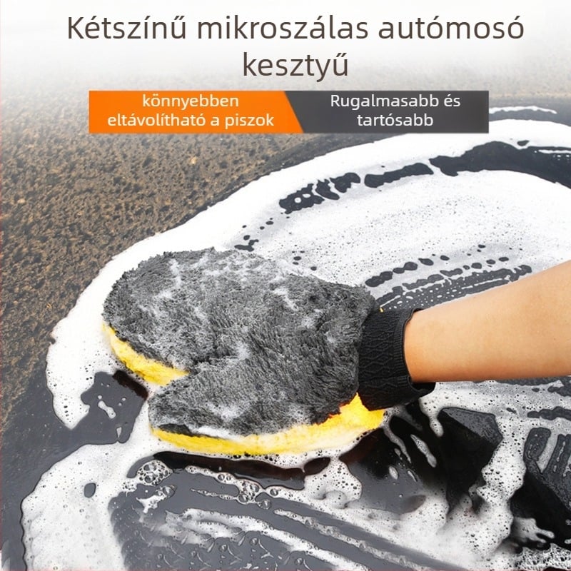 Autó tisztító kesztyűk, korall plüss, Plush Bear Paw márka, személyre szabás nélküli