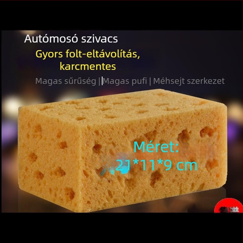 Autómosó szivacs, porózus korall poliészter szivacs, méhsejt szerkezet, kopásálló