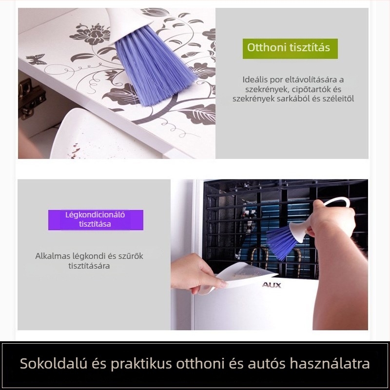 Autó tisztító kefe Angel Brush – keskeny résekhez és légtömlőkhez, ABS műanyag + PET szálak