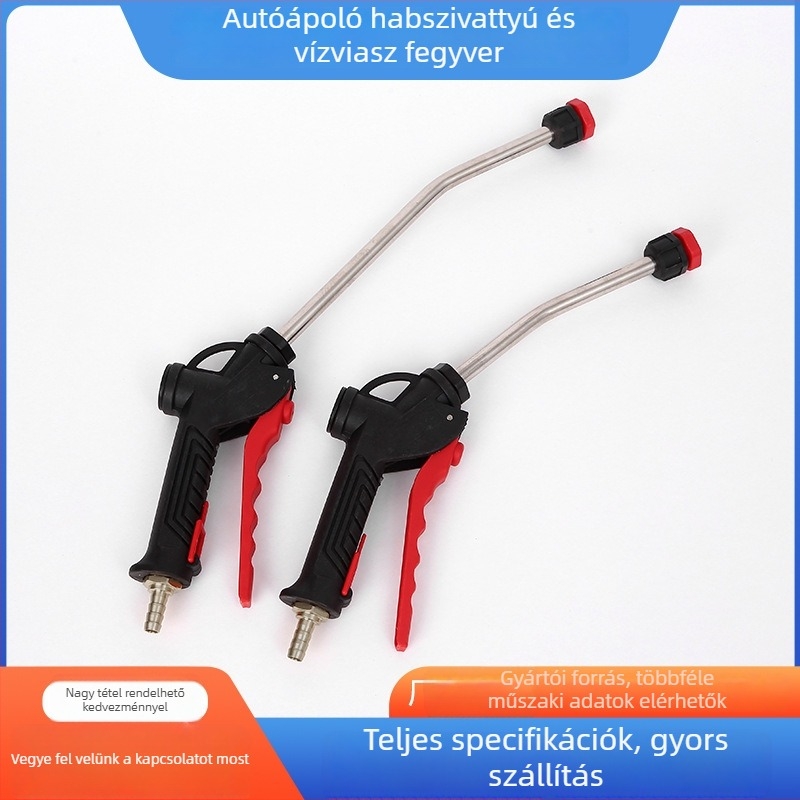 Autómosó habpisztoly (Teljesen réz fejű pisztoly • ABS markolat • Habosító fúvóka ventilátor alakú)