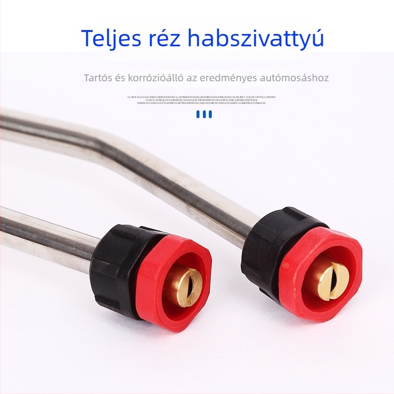 Autómosó habpisztoly (Teljesen réz fejű pisztoly • ABS markolat • Habosító fúvóka ventilátor alakú)