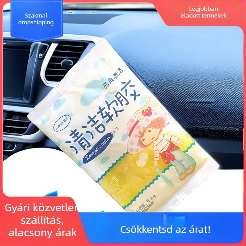 Jianyan Kristályos tisztító gyurma – gumibázisú tisztító gyurma, 80 g, notebook, telefon és számítógéphez