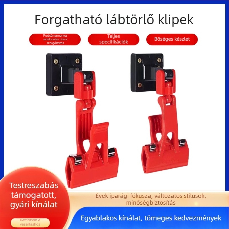 Forgó autópadló-tisztító klipsz, falra szerelt rögzítő klipsz mosáshoz, többfunkciós kampóeszközök készlet