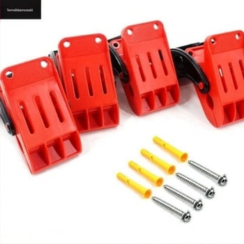 Megvastított autópadló-matrac tisztító klipek falra szerelhető tartóval — PP anyag, autómosó berendezés, felhatalmazott magánmárka