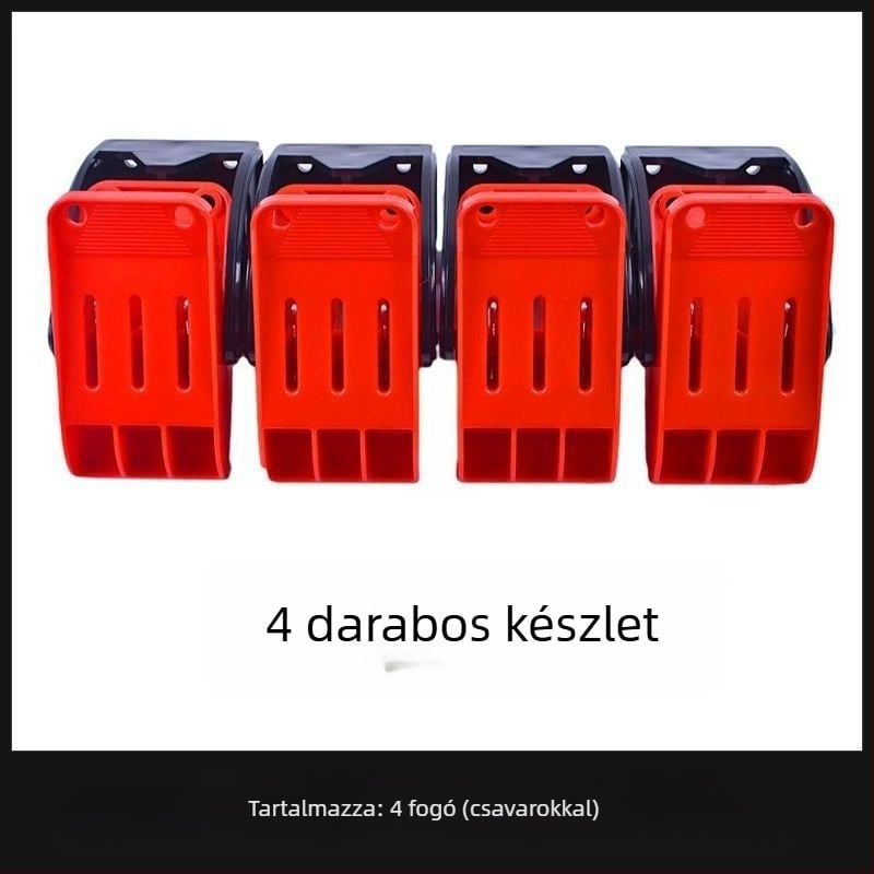 Megvastított autópadló-matrac tisztító klipek falra szerelhető tartóval — PP anyag, autómosó berendezés, felhatalmazott magánmárka