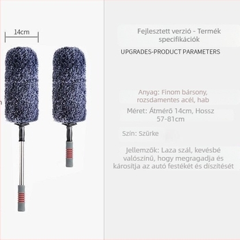 Autó por-duster teleszkópos rozsdamentes acél nyéllel, kód 288430h575z459