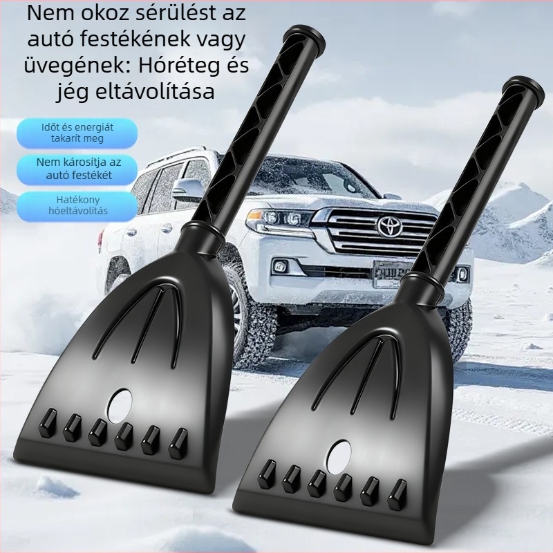 Autóhoz való hólapát, ABS anyag, Többfunkciós: szélvédő felolvasztás, jégkaparó, hókefe