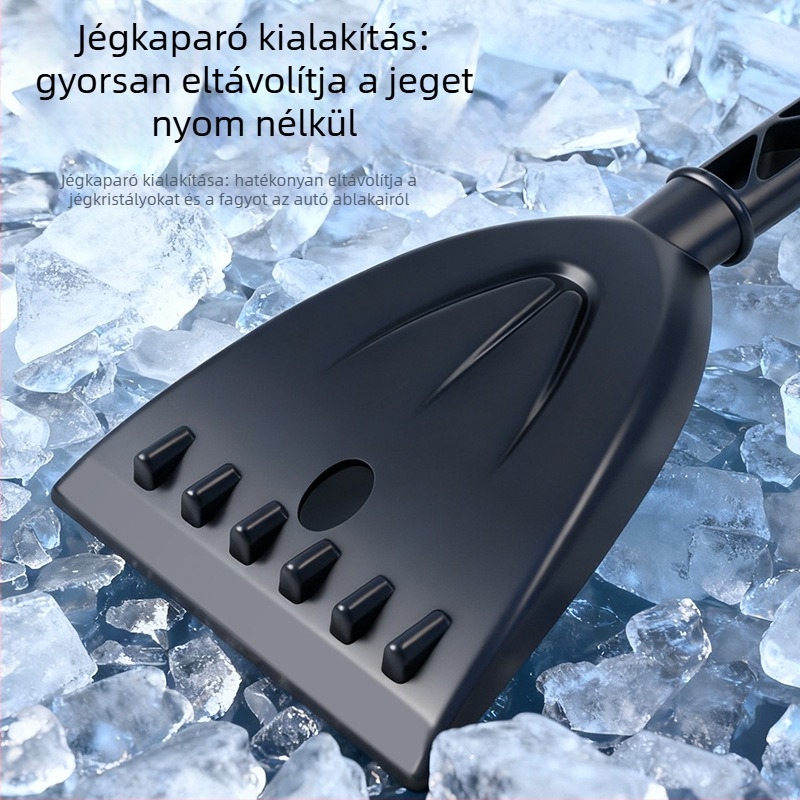 Autóhoz való hólapát, ABS anyag, Többfunkciós: szélvédő felolvasztás, jégkaparó, hókefe
