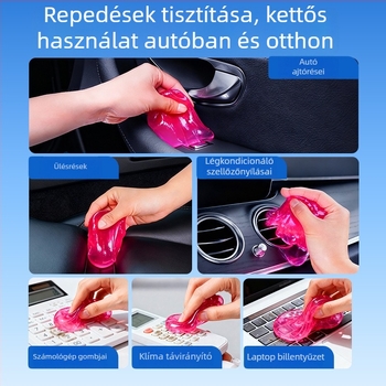 Goodway autóápoló tisztító gél, sokfunkciós poreltávolító gél autóhoz és otthonhoz, billentyűzet közötti rések tisztítása