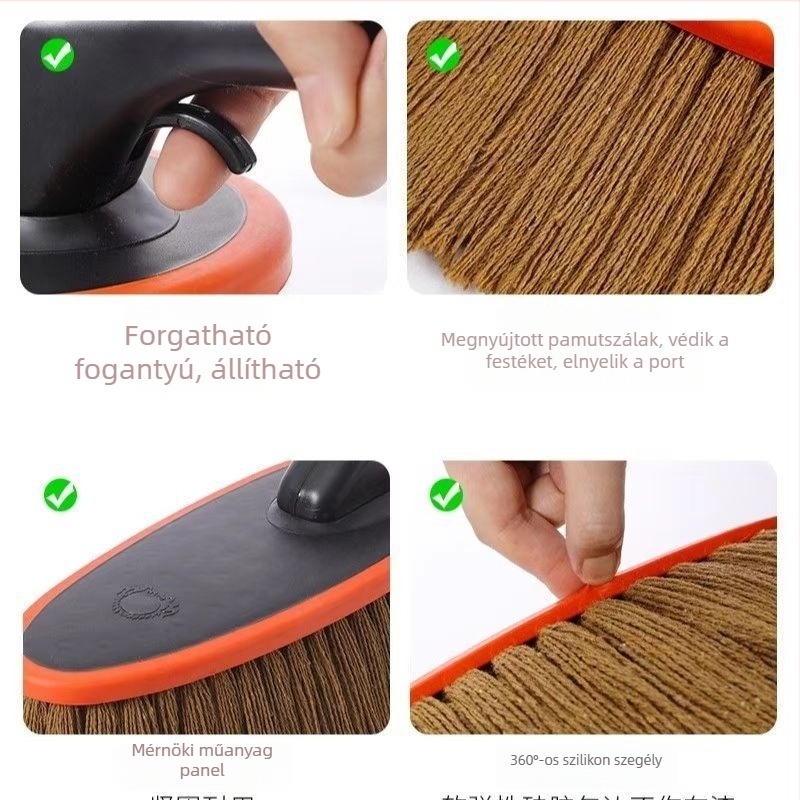Forgó autóporoló kefe por eltávolítására és tisztítására, kiváló minőségű autóápolási eszköz