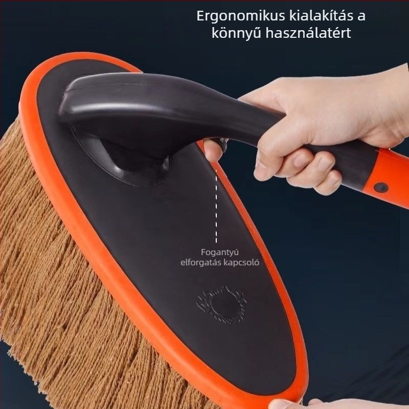 Forgó autóporoló kefe por eltávolítására és tisztítására, kiváló minőségű autóápolási eszköz